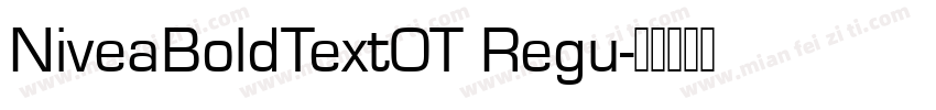 NiveaBoldTextOT Regu字体转换